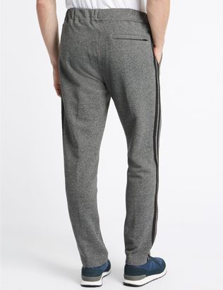 Marks and Spencer Cotton Rich Striped Joggers