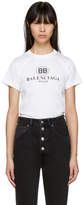 Balenciaga - T-shirt blanc 'BB' Mode 