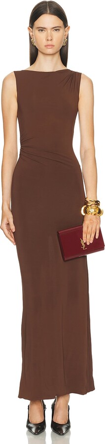 Mimchik Magnolia Dress in Chocolate