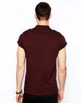 Thumbnail for your product : ASOS Polo With Roll Sleeve And Epaulette