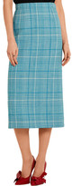 Thumbnail for your product : Miu Miu Checked wool pencil skirt