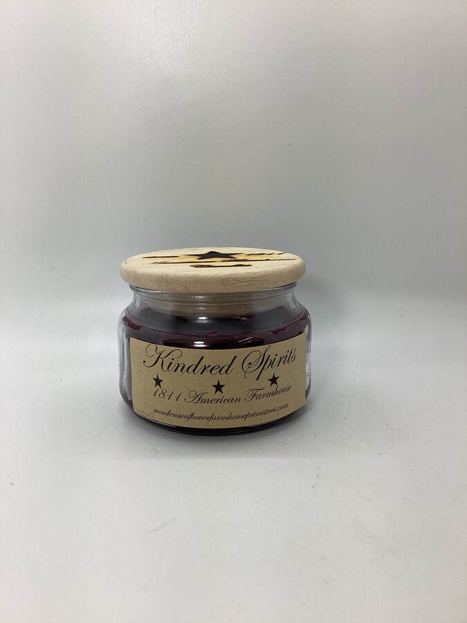 Kindred Spirits Highly Scented Candle/Apothecary Jar 10Oz/Paraffin Wax/Farmhouse Candle/Hand Poured Candle/Country-Primitive Candle