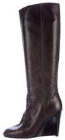 Thumbnail for your product : Tod's Leather Wedge Boots