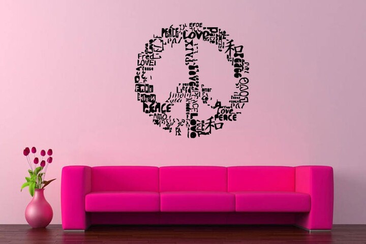 Etsy Wall Stickers Mural Peace Sign Symbol Decal Vinyl For Kids Room Boys Girls Pattern Design Home Decor Art Diy