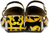 Thumbnail for your product : Versace Jeans Couture Black Barocco Twiggy Mules