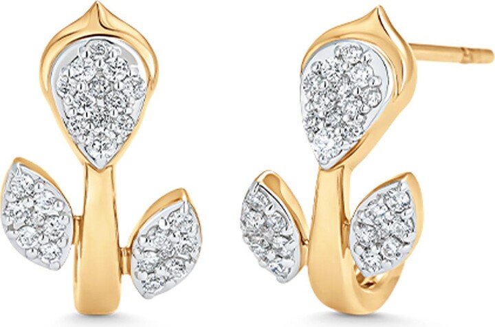 Sara Weinstock Lierre Diamond Pavé Huggie Hoop Earrings