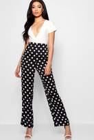 Thumbnail for your product : boohoo Polka Dot Trouser