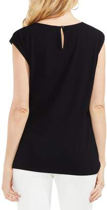 Vince Camuto Textured Mix Media Top