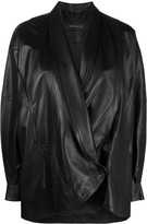 Thumbnail for your product : FEDERICA TOSI Oversized Leather Jacket