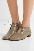 Thumbnail for your product : Martiniano Bootie Leather Ankle Boots - Gray