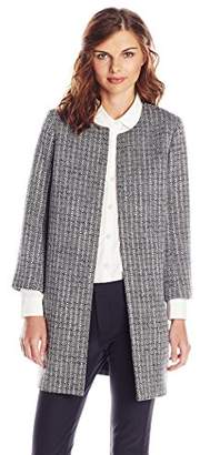 Lark & Ro Women's Tweed Topper Coat