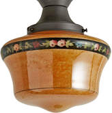 Thumbnail for your product : Rejuvenation Classic Flush Mount Fixture w/ Painted Floral Schoolhouse Shade
