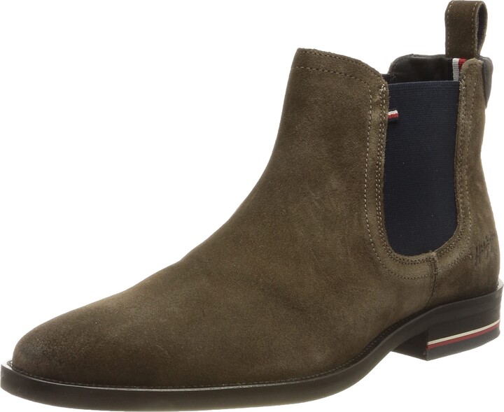 Tommy Hilfiger Tommy Men's Signature Suede Chelsea Fashion Boot - ShopStyle