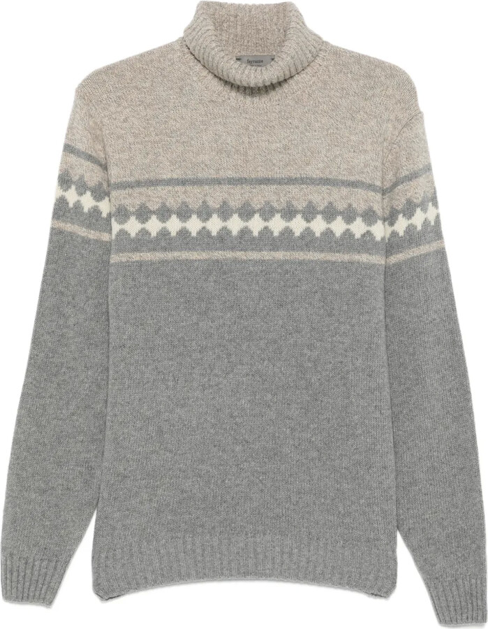 Ferrante Patterned Roll-Neck Sweater
