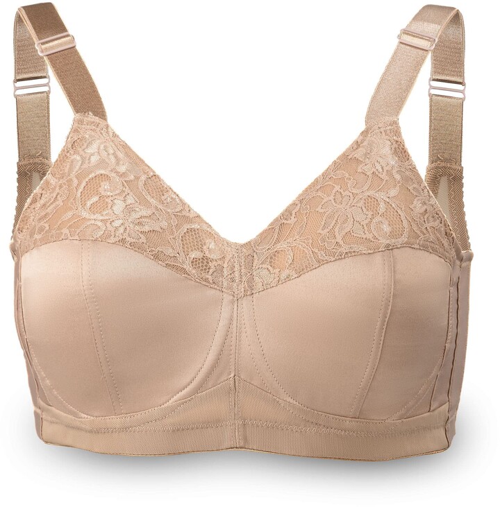 Abergele Minimizer Bra 4003 Comfortable Underwire Support Extra Soft Minimizing  Bras Look Great Every Time - beige - 44DD - ShopStyle