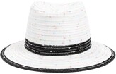 Thumbnail for your product : Maison Michel André Logo Plaque Fedora Hat