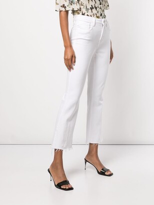 L'Agence High-Waisted Cropped Jeans