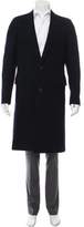 Thumbnail for your product : Lanvin Wool Notch-Lapel Overcoat navy Wool Notch-Lapel Overcoat
