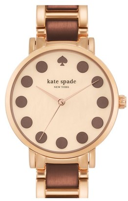 Kate Spade 'gramercy' Dot Dial Bracelet Watch, 34mm