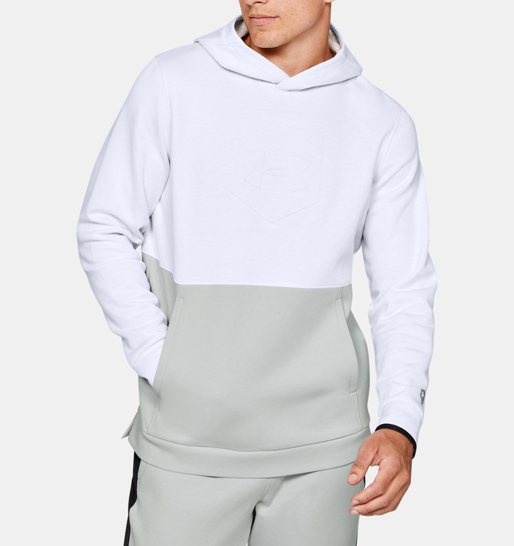 mens white under armour hoodie