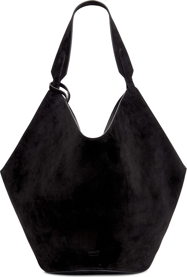 KHAITE Lotus Medium Tote in Black
