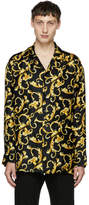 Thumbnail for your product : Versace Underwear Black and Gold Printed Pyjama Shirt