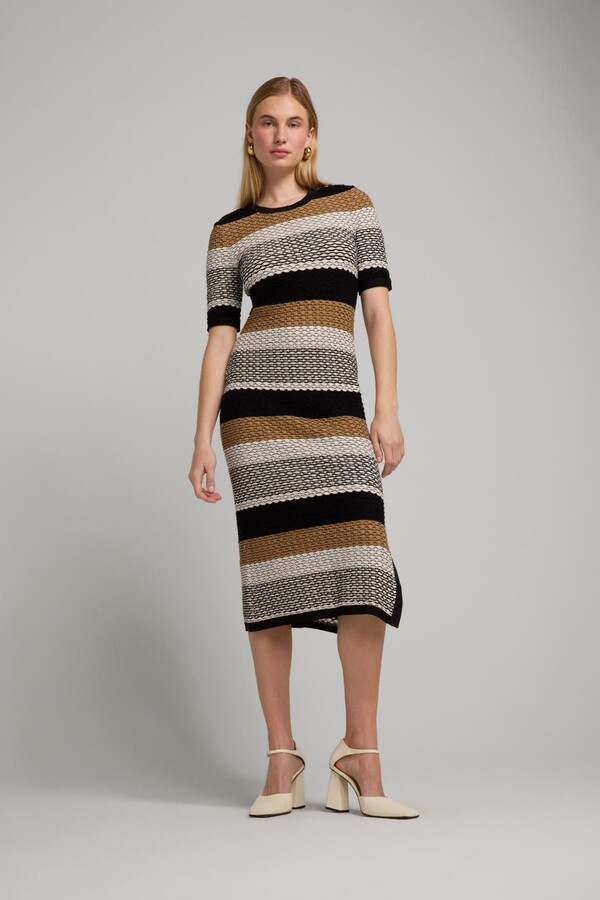Etanah Midi Dress Multicolored-print