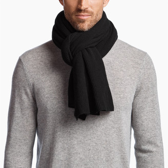 James Perse Lightweight Cashmere Ribbed Scarf