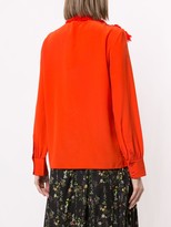 Thumbnail for your product : Tory Burch Samba fringed bow blouse