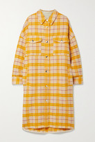 Thumbnail for your product : Etoile Isabel Marant Fontia Oversized Checked Wool-blend Flannel Coat