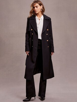 Mint velvet black trench coat Clearance