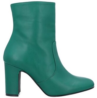 emerald green ankle boots