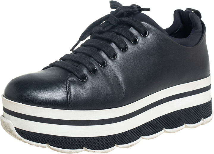 prada platform trainers
