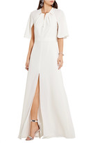 Thumbnail for your product : Halston Cape-back stretch-crepe gown