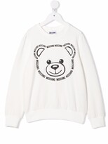 Thumbnail for your product : MOSCHINO BAMBINO Teddy Bear-Motif Cotton Sweatshirt