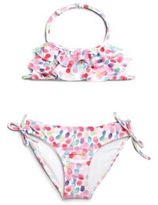 Thumbnail for your product : Kate Mack Little Girl's Polka Dot Ruffled Bikini