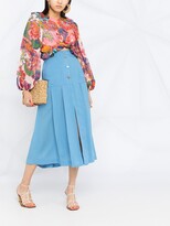 Thumbnail for your product : Zimmermann Patchwork Ruffled Blouse