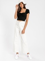 Thumbnail for your product : Articles of Society Sophie Wide Leg Jeans in Ecru Denim