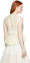 Thumbnail for your product : Renli Su Off-White Mulberry Silk Waistcoat Camisole