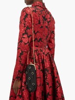 Thumbnail for your product : Erdem Crystal-embellished Mikado-silk Cross-body Bag - Black