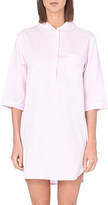 Thumbnail for your product : Bodas Peter Pan collar cotton nightshirt