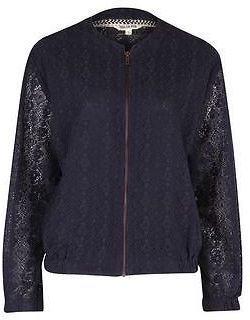 Soul Cal SoulCal Womens Long Sleeve Ladies Lace Bomber Jacket