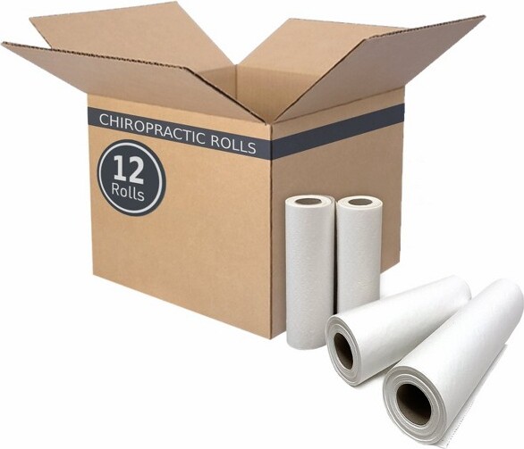 BodyMedMedicalExamTablePaper21in.x225ft.(12rolls)-PremiumSmoothWhitePaperRoll-DisposableTableSheetCoverforDiaperChanging