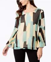 Thumbnail for your product : JM Collection Pleated Sleeve Blouse, Created for Macy's