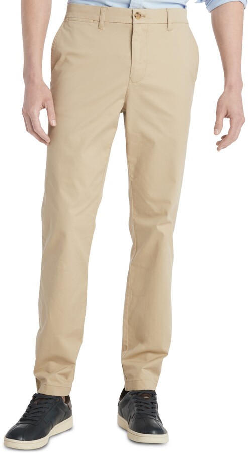 Tommy Hilfiger Men's Th Flex Stretch Slim-Fit Chino Pants, Created for  Macy's - ShopStyle