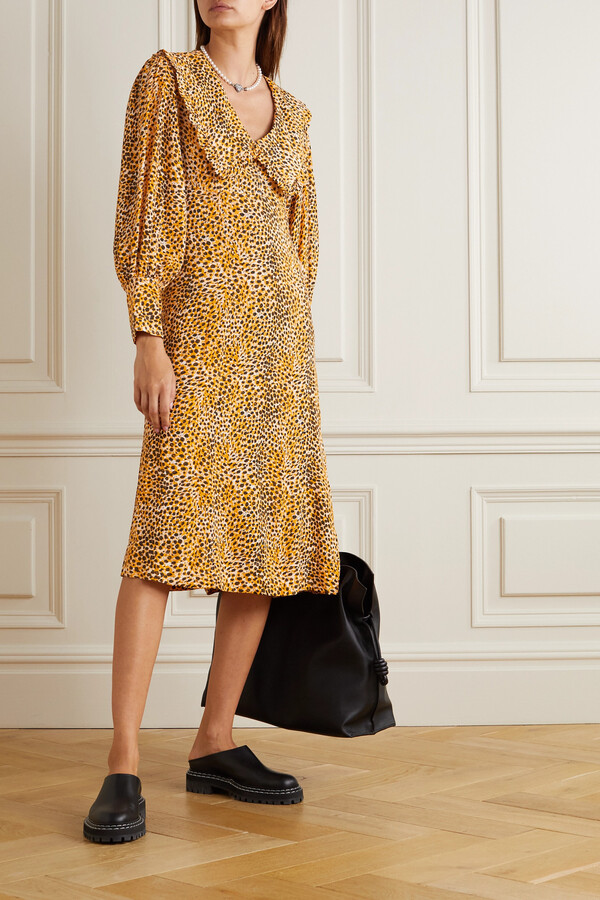 Ganni Leopard Dress | Shop the world's largest collection of fashion |  ShopStyle