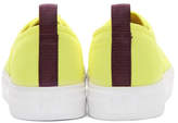Thumbnail for your product : Eytys Yellow Canvas Mother Sneakers