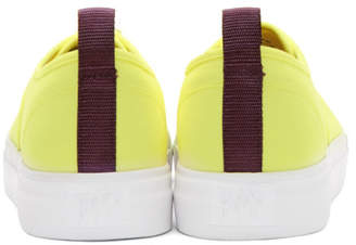 Eytys Yellow Canvas Mother Sneakers