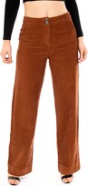 Thumbnail for your product : Cindy H Paris High Rise Cords Wide Leg Corduroy Trousers - Brown (10)