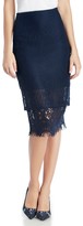 Thumbnail for your product : Sole Society Lace Trimmed Midi Skirt